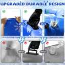 Snow Tube, 36 3Packs/4Packs Snowman Snow Tubes for Kids & Adults, Durable Cold-Resistant Inflatable Snow Sled, Sledding Heavy-Duty Hard Bottom & Handles, Perfect Family Snow Toys Xmas Gifts (blue, pink, purple)