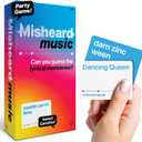 Lucky Egg The Original Misheard Music Guess The Song or Artist with 500 Lyrical Nonsense Cards Hilarious Music Games for Adults & Teens Fun Family Card Games for Karaoke & Party Entertainment