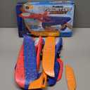 SYHLN 3 Pack Airplane Launcher Toys for 4 5 6 7 8 Year Old Boys Gifts: Airplane Shooter with 3 LED Foam Glider Planes for Kids - Outdoor Flying Toys Boys Birthday Present Gifts Age 4 5 6 7 8 9 (Blue&Red&Orange)