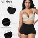 Womens Shapewear Control Panties Butt Lifter Boyshort Lace Panties Underwear (S)