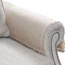 MINJIATEX Couch arm Covers,Non-Slip lace Sofa arm Covers Set of 2 Washable Sofa armrests Covers for Living Room Recliner Chair arm Cover Protectors for Leather Sofa armrest slipcover (MYS-Beige)