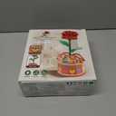 MIEBELY 3D Wooden Puzzles for Adults, Light Up 3D Puzzle Flower Rose Building Puzzle with Music Box, 216 pcs Craft Birthday Gift for Adult and Teen