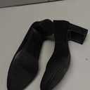 LifeStride Womens Taylor Block Heel Dress Shoe Pump (8.5 Wide, Black Fabric)