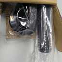 41-124 Inch Heavy Duty Black Tension Curtain Rod - No Drilling, Adjustable, Rust-Resistant for Outdoor, Living Room, Window, Bathroom