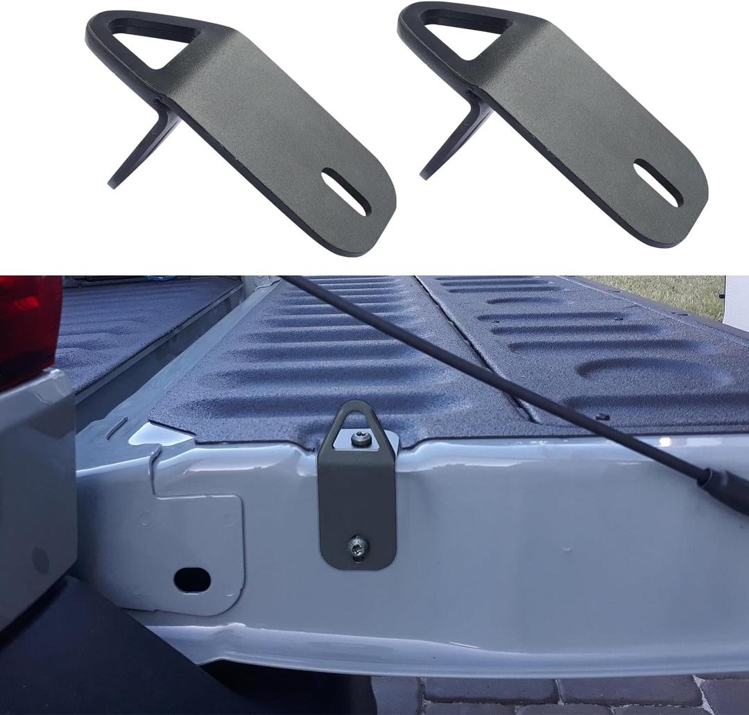 Tie Down Anchor Compatible with Ford Maverick Accessories 2022 2023 2024 2025 Truck Cargo Anchor Hook Steel Tailgate Bed Cleat Heavy Duty Pickup Cargo Lashing Ring 2PCS