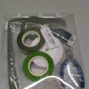 GLAMFIELDS Floral Tape and Floral Wire,Floral Arrangement Kit with Green Flower Tape for Bouquets,Boutonniere pin,White Ribbon, Wire Cutter for Bridal Bouquet kit, Wreath Making Supplies