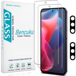 5 x 2 Pack Screen Protector for Samsung Galaxy A56 5G Tempered Glass with 2 Pack Camera Lens Protector, Anti Scratch, Bubble Free
