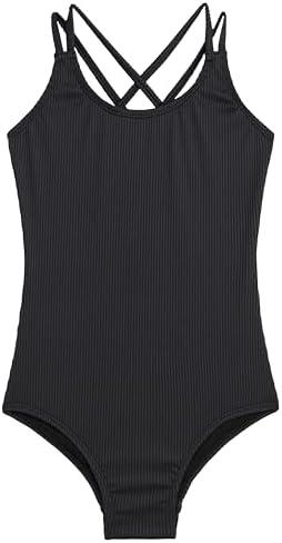 Kanu Surf Girls' Reese UPF 50 Beach Sport Criss-Cross One Piece Swimsuit,Size 14