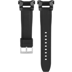 Rubber watch band Strap for Casio GSW-H1000 GSW H1000 (Black)