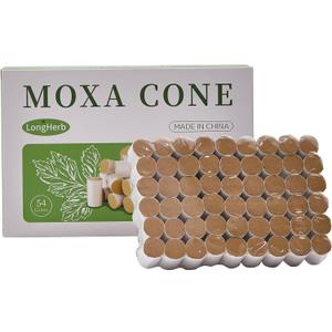 Moxa Sticks for Moxibustion  54 Rolls Sticks Pure Mugwort, 60:1 High-Purity Moxa Wool from 10-Year-Old MugwortNatural Moxa Cones for Waist Neck Knee Back Acupoint Care
