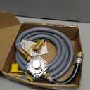 Propane to Natural Gas Conversion Kit for Grill Compatible with weber genesis, genesis II, spirit and spirit II etc,10FT 1/2" Natural Gas Conversion Kit with Regulator for weber Grills