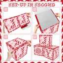 tmlfep 3 Pcs Christmas Balloons Boxes Large Candy Cane Balloon Boxes Christmas Party Decorations Gifts Boxes for Winter Holiday Party Fireplace Home Decor