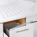 Cabinet Protector Edge Guard (Pack of 12), 17.7" Clear PVC Cabinet Edge Protectors for 3/4" Thick Kitchen Cabinets Doors  Slip-On No-Tool Sliding Installation