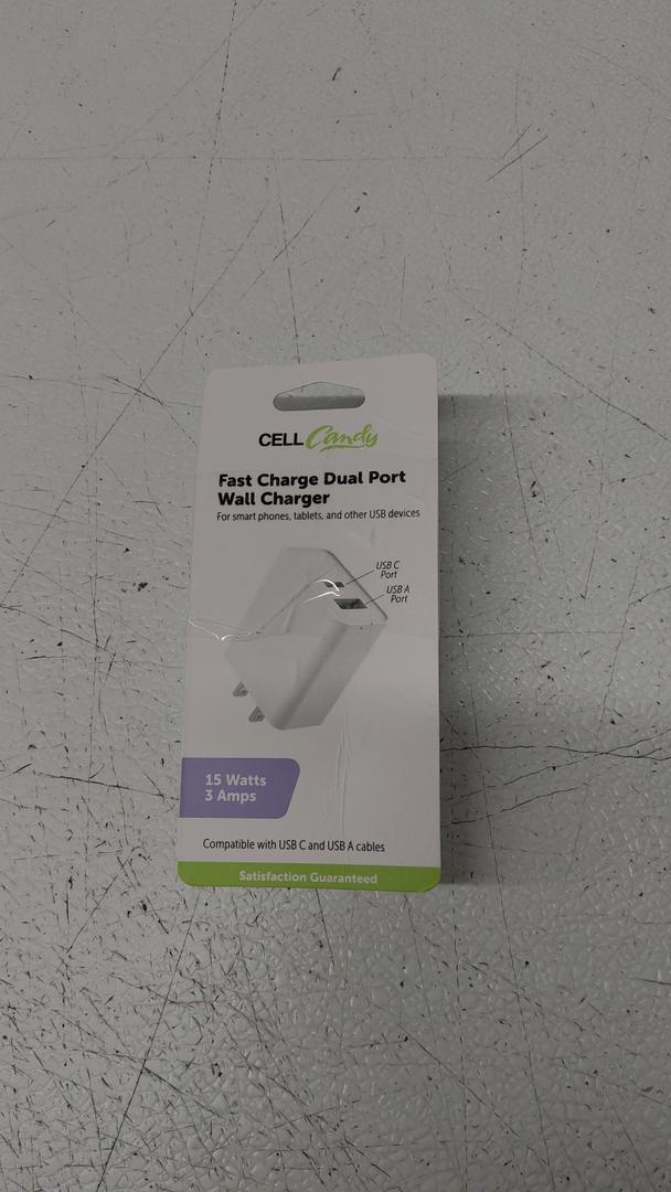 Cell Candy Fast Charge Dual Port Wall Charger 15 watts
