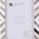 Handicrafts Home 4x6 Grey & white Picture Frame, Christmas Decor Handmade chevron Bone Inlay Photo Frame for Modern Farmhouse Decor, Minimalist Wall Decor, Neutral Home Aesthetic, Rustic Shelf Styling, Wedding Gift, Vintage Living Room Decor & Desk Picture Frame