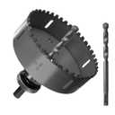 5 Carbide Grit Hole Saw Cutting Air Brick Stucco Hardy Plank Drywall Cement Board with Pilot Drill Bits Up to 3X Long Life