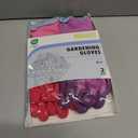 PACIFIC PPE 2 Pairs Gardening Gloves for women and Ladies, Rubber Coated Garden Gloves, Outdoor Protective Work Gloves, Small, Pruple & Red