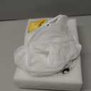 6.5" Clip-On Magnifying Vanity Mirror - 5X Magnification, USB Rechargeable, Lighted, Travel-Friendly (White)