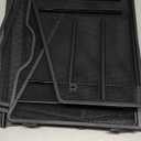 GAWERK Letter Tray Organizer, Mesh Desk File Organizer with 3 Paper Trays and 2 Vertical Upright Section, Blank