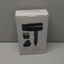 Hair Dryer with Comb | 1800W Blow Dryer with Diffuser for Curly Hair | Plasma Ionic Hairdryer for Frizz Control | Foldable & Protable Design for Travel | 6.5 ft ALCI Cord (Black)