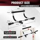 Pull Up Bar for Doorway, Upgrade Chin up Bar for Doorway Without Screws, Portable Strength Training Door Frame Pull-up Bars, Door Workout Bar with Foam Grips for Home
