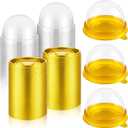 200 Pcs Mini Cupcake Containers Individual Clear Plastic Cupcake Boxes Muffins Cheesecake Pastry Dessert Mooncake Containers with Dome Lids for Wedding Birthday Party