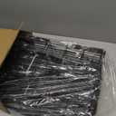 SNTD Dish Drying Rack - Extendable Dish Rack, Large Sink Drying Dish Drainer for Kitchen Counter, Stainless Steel Dish Strainer with Utensil Holder (Black)