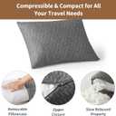 Travel Size Pillow, Compressible Memory Foam Pillow, Camping Pillow Breathable Cover for Travel Airplane Car Hiking Camping Outdoor