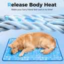 Dog Cooling Mat, Arc-Chill Cooling Fiber Self-Cooling Pad for Dogs - 40" x 28" Washable Non-Toxic Summer Pet Mat, Non-Slip Foldable Portable Soft Pad for Indoor Outdoor/Kennel Sofa Bed Floor Car
