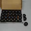 Amagic 30 Pcs Black Flickering Flameless Tea Lights Battery Operated, LED Holiday Fake Candles, 200+ Hours Long Lasting Colored Candle for Halloween, Pumpkin, Ofrenda, Christmas, Party, Home Decor