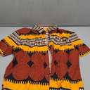 Runcati Mens Short Sleeve Shirts Button Down African Traditional Pattern Dashiki Shirt Casual Vintage Floral Hippie Tops (3X-Large, Yellow)