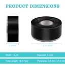 Waterproof Silicone Tape 1 in x 16.5 Ft Extra Strong Waterproof Rubber Leak Proof Sealing Tape Silicone Rubber Self-amalgamating Tapes for Emergency Pipeline Repair Cable Bandage Tool Fixing (0.8mm Thickness)