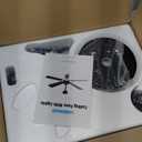 VOLISUN 52 Inch Ceiling Fan with Lights Flush Mount, Low Profile Ceiling Fans with Lights, Remote&APP Control,Dimmable 22W LED Light,Queit&Reversible Fan, Black Ceilings Fans for Bedroom, Living Room