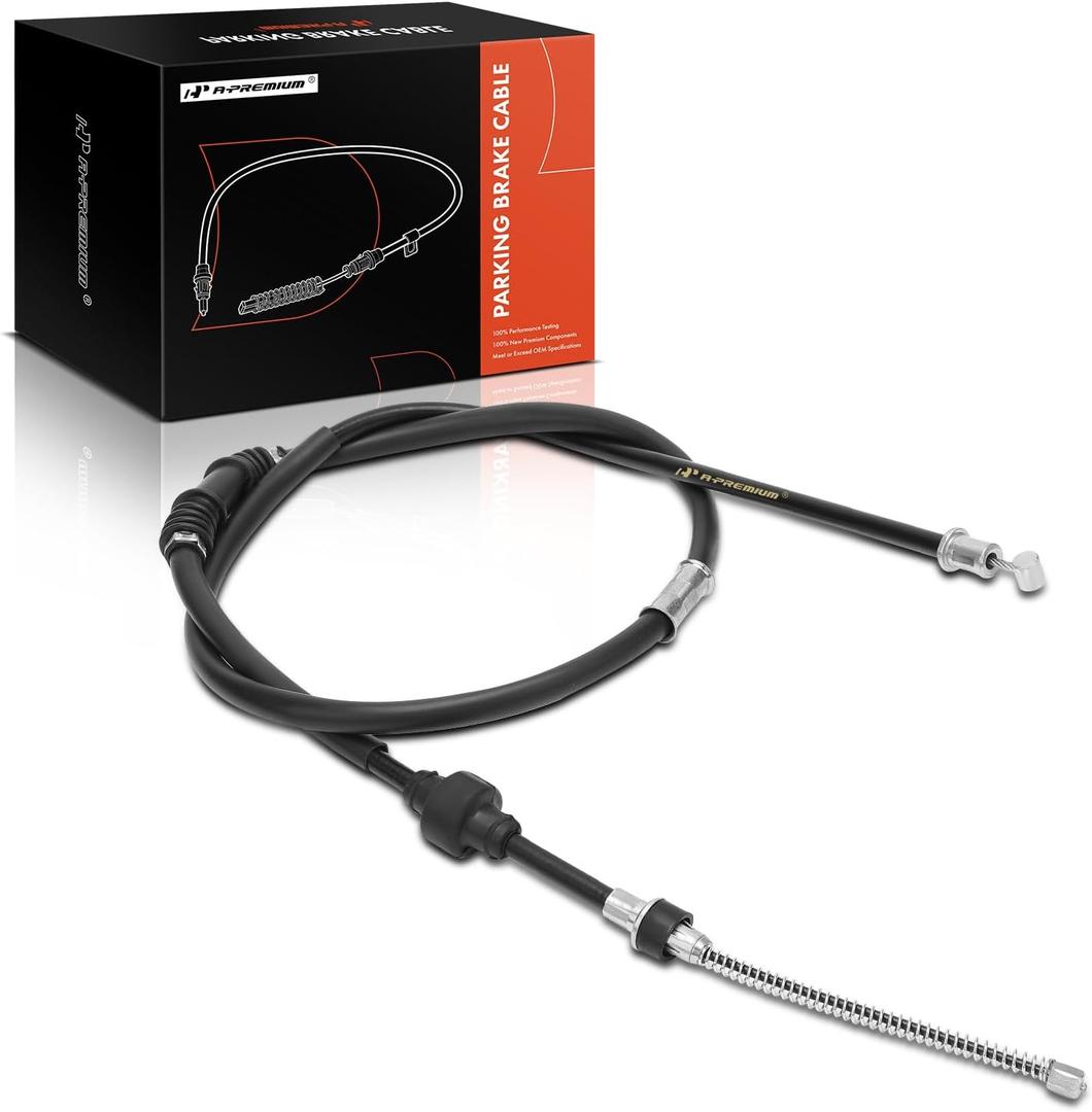 A-Premium Rear Passenger Parking Brake Cable Assembly | Compatible with Mitsubishi Models - Lancer 2004 2005 2006 2007