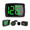 New Speedometer HUD GPS Digital Speed Meter MPH Speedo Head Up Display for Cars Trucks, USB Cable Plug & Play (G20-Only Green)