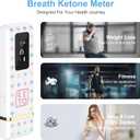 Professional Ketosis Meter, Portable Rechargeable Ketone Breath Analyzer & Monitoring High Precision Ketone Monitors Breath Analyzer Ketosis Tester for Testing Ketosis