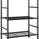 Abiglifty Storage Shelves, 3-Tier Metal Shelving, Wire Shelving with Adjustable Leveling Feet, Shelf Organizer for Bathroom, Closet, Garage
