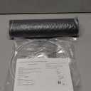 Black Lamp Shade, Large Drum Lampshade 13in Top x 13in Bottom x 10in High, Replacement Lamp Shade Natural Linen Hand Crafted for Table Lamps Floor Lamps Chandelier Lamp, Easy Assembly Required