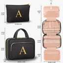 2 x Personalized Hanging Toiletry Bag Travel Makeup & Cosmetic Bag Organizer (EXP 11/17/32)