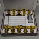 LED Flameless Window Candles with Remote Timer 10 PCS Battery Operated Flickering Taper Candle Lights with Removable Gold Candle Holders Best Gift for Xmas Wedding Home Dinner Decor