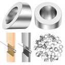 BLIKA 30 Pack 5/16" ID Angle Washers for Cable Railing Posts, Stainless Steel 30 Degree Angle Beveled Washer for 1/8", 3/16" Invisible Cable Railing Hardware, Cable Railing Angled Washer