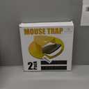 Pack 2 Bucket Lid Mouse Rat Trap, Mouse Catching Tool, Trap Door Style, Multi Catch, Auto Reset, Indoor Outdoor, 5 Gallon Bucket Compatible (Lemon)