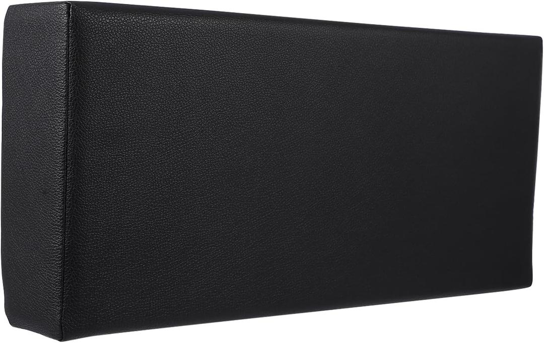 HEALLILY Massage Bolster Pillow Cushion for Massage Tables Leather Square Pillow Cushion Beauty Salon SPA Head Rest Cushion Black