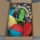 KIPRITII 25 Pack Various Dog Toys Set – Ideal for Teething, Entertainment & Interactive Play, Includes Puppy Toys, Rope Toys, Treat Balls and Squeaky Dog Toys