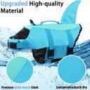 EMUST Dog Life Jacket, Ripstop Dog Lifesaver Vests with Rescue Handle for Small Medium and Large Dogs, Pet Safety Swimsuit Preserver for Swimming Pool Beach Boating (XS,Pool Blue)