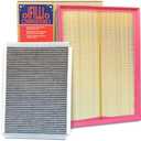 OIFILLIO Engine Cabin Air Filter Kit for 2018-2007 Sprinter 2500 3500; Air filter kit for Mercedes Freightliner Dodge Sprinter 2500 3500 Van, Replaces 9068300318 & A0000903751