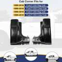 Mountainpeak Black Cab Corner Kit Fit For 1999-2016 Ford Super Duty F250 F350 Reg & Super Crew Cab Corners