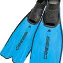 Cressi Adult Snorkeling Full Foot Pocket Fins, Good Thrust, Light Fin, Rondinella: designed and made in Italy (US Man 5/6 | US Lady 6/7 | EU 37/38, Blue)