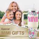 ROSTANTEN Mimi Gifts for Grandma Birthday Gifts for Mimi Grandma Gift Ideas from Grandkids for Mothers Day Christmas 40oz Travel Cup Insulated Tumbler with Lid & Straw (EXP 02/04/26)