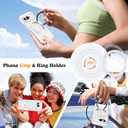 Compatible with Google Pixel 9 Case with 360 Magnetic Ring Stand [Compatible with Mag-Safe ] Shockproof Translucent Phone Case for Google Pixel 9 6.3 inches,Translucent